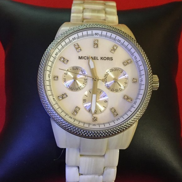Michael Kors Women's Ritz Alabaster Watch - Picture 1 of 4